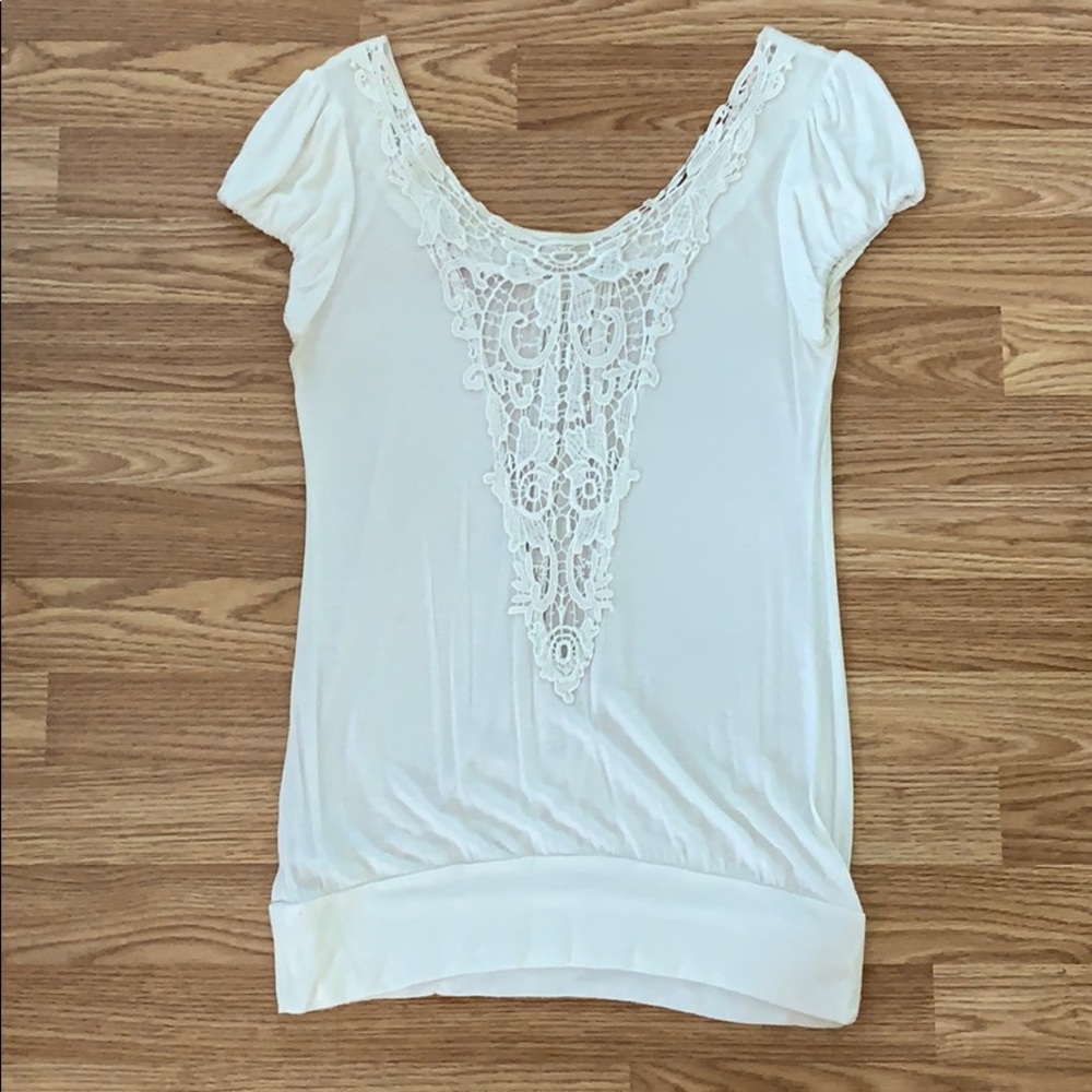 White decorative back shirt!